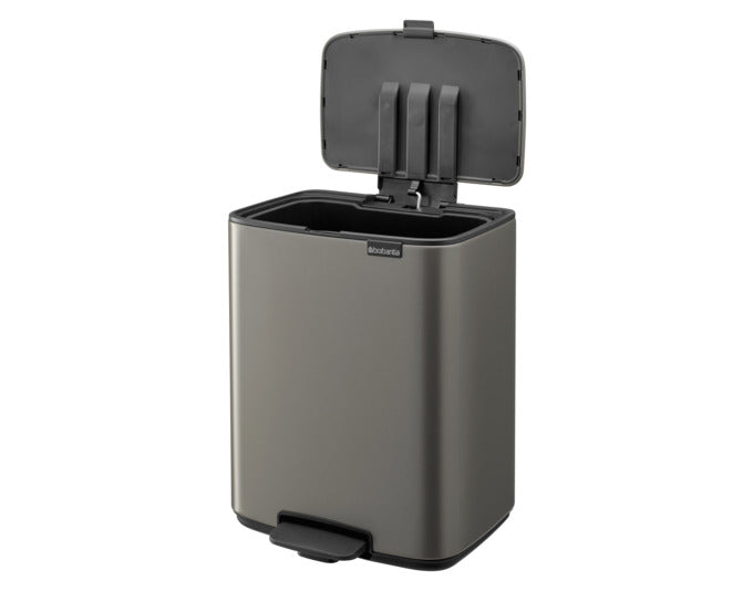 BRABANTIA Treteimer Bo platinum 12 l in  präsentiert im Onlineshop von KAQTU Design AG. Mülleimer ist von BRABANTIA