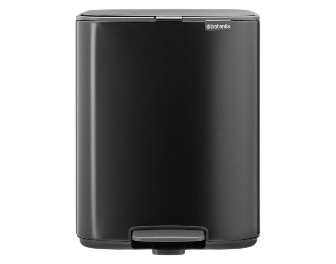 BRABANTIA Treteimer Bo matt black 12 l in Matt black, Schwarz präsentiert im Onlineshop von KAQTU Design AG. Treteimer ist von BRABANTIA