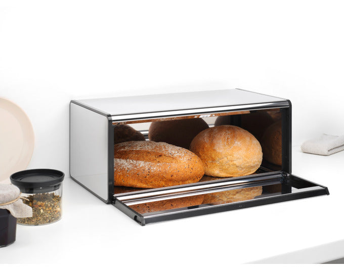 BRABANTIA Brotkasten brilliant steel 46.5x25x18.7 cm in  präsentiert im Onlineshop von KAQTU Design AG. Brotkorb ist von BRABANTIA