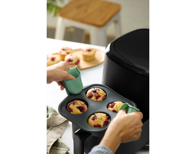 LÉKUÉ Muffinform 4er Silikon für Heissluftfritteuse 20x20x6.4 cm in  präsentiert im Onlineshop von KAQTU Design AG. Backform / Backblech ist von LEKUE