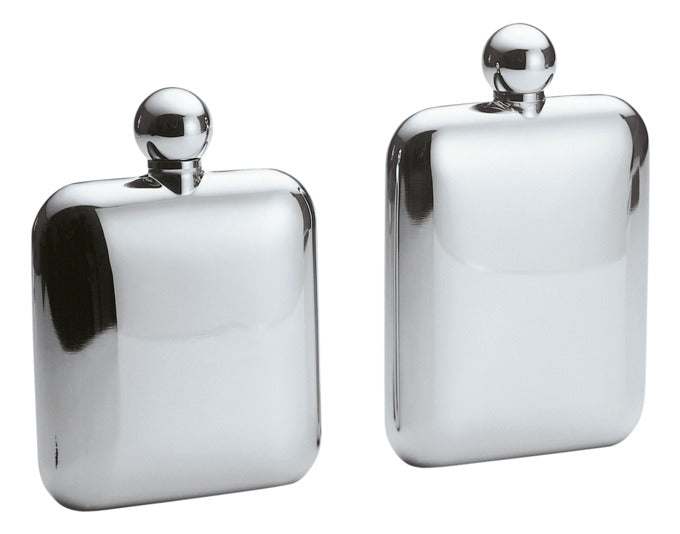 Eleganter PHILIPPI Flachmann Churchill S Inox, 11.6x8.6x2.6 cm, ideal für stilvolle Getränke unterwegs. Hochwertiges Barzubehör.