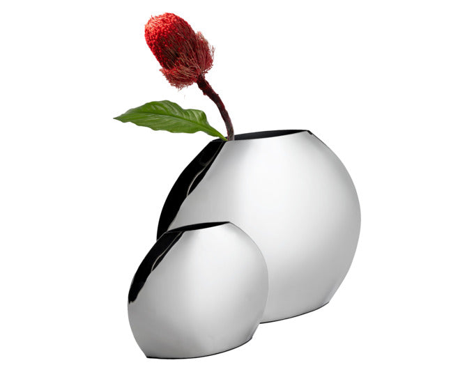 PHILIPPI Vase Emilia L Inox 35x8.5x29 cm in  präsentiert im Onlineshop von KAQTU Design AG. Vase ist von PHILIPPI