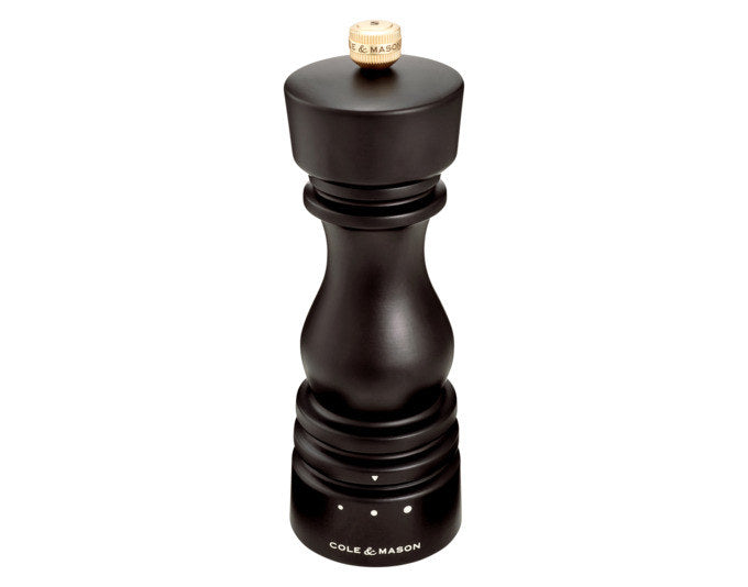 COLE&MASON Salzmühle London Buche dunkel GRD SLT 18x5.8x5.8 cm in Holzoptik, Braun präsentiert im Onlineshop von KAQTU Design AG. Salz & Pfeffer ist von COLE & MASON