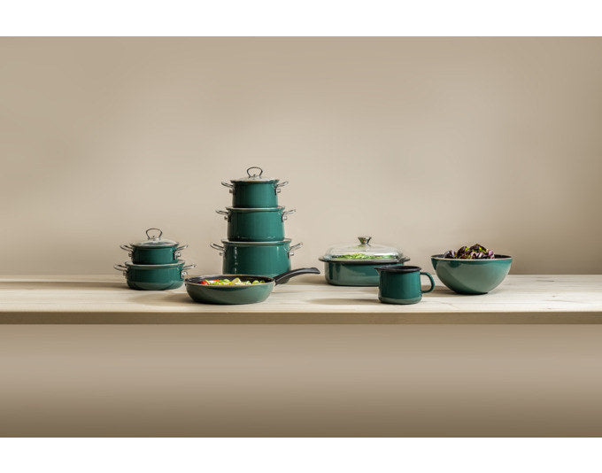 RIESS Schnabeltopf Teal 1.0 l ø 12x11 cm in Teal, Grün präsentiert im Onlineshop von KAQTU Design AG. Kanne ist von RIESS
