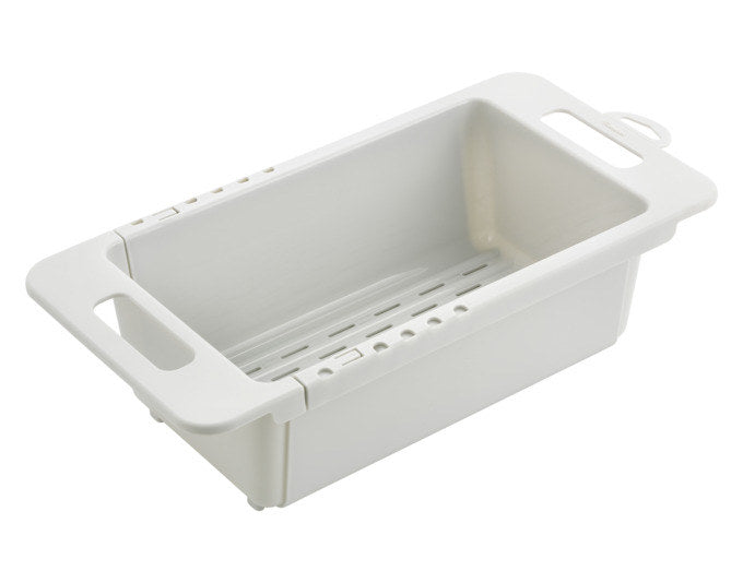 METALTEX Spülbecken-Abtropfkorb Drain-Flex verstellbar 35/52x18x10 cm Kunststoff PP in Weiss präsentiert im Onlineshop von KAQTU Design AG. Abtropfgestell ist von METALTEX