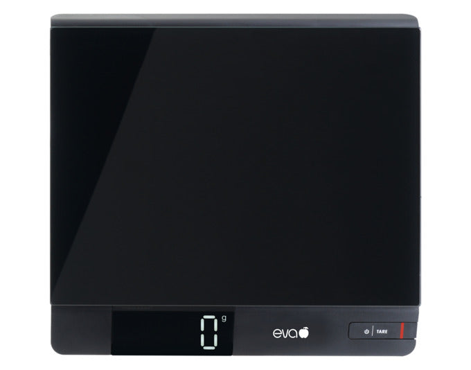 EVA Küchenwaage Profi digital Glas schwarz 15 kg/1 g 27.2x25x2.9 cm in  präsentiert im Onlineshop von KAQTU Design AG. Waage ist von EVA