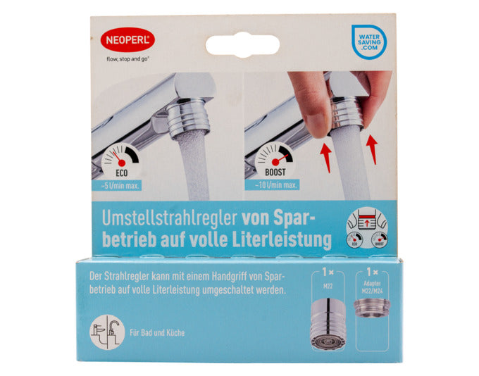 NEOPERL Mischdüse Umstellfunktion Sparbetrieb auf volle Literleistung M22x1/M24x1 in  präsentiert im Onlineshop von KAQTU Design AG. Küchenhelfer ist von NEOPERL