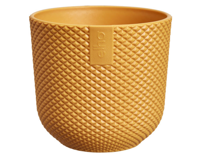 ELHO Pflanzengefäss Jazz mini ø 7 cm amber gelb in  präsentiert im Onlineshop von KAQTU Design AG. Blumentopf ist von ELHO