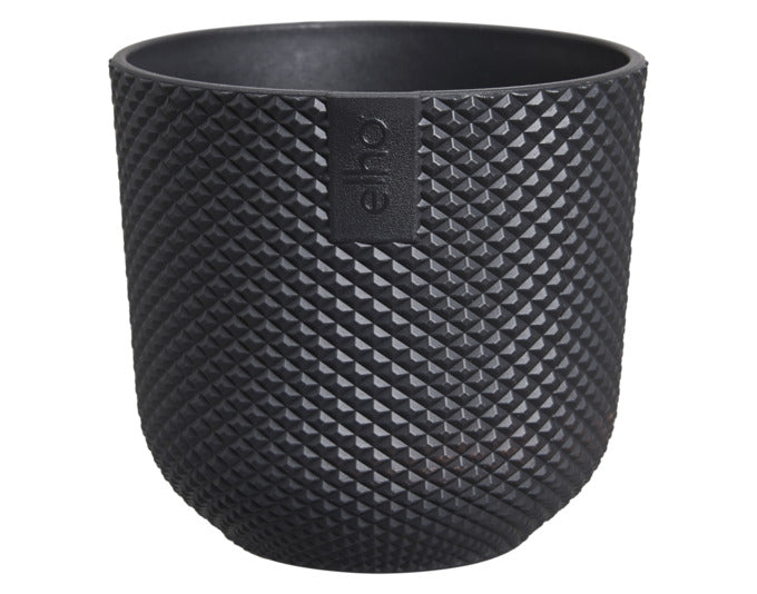 ELHO Pflanzengefäss Jazz mini ø 11 cm schwarz in  präsentiert im Onlineshop von KAQTU Design AG. Blumentopf ist von ELHO