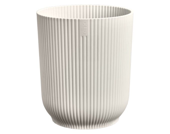ELHO Pflanzengefäss Vibes fold Orchid hoch ø 12.5 cm leinenweiss in  präsentiert im Onlineshop von KAQTU Design AG. Blumentopf ist von ELHO