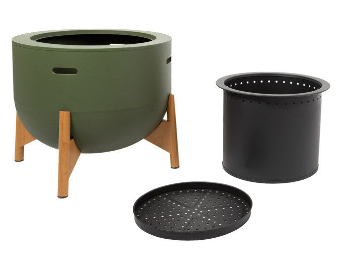 WOOH Feuerstelle Pellets Jubilee M in Grün präsentiert im Onlineshop von KAQTU Design AG. Feuerschale ist von WOOH