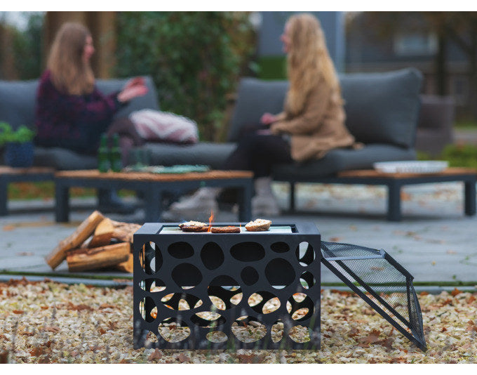 REDFIRE Feuerstelle Mikor schwarz in Schwarz präsentiert im Onlineshop von KAQTU Design AG. Feuerschale ist von REDFIRE