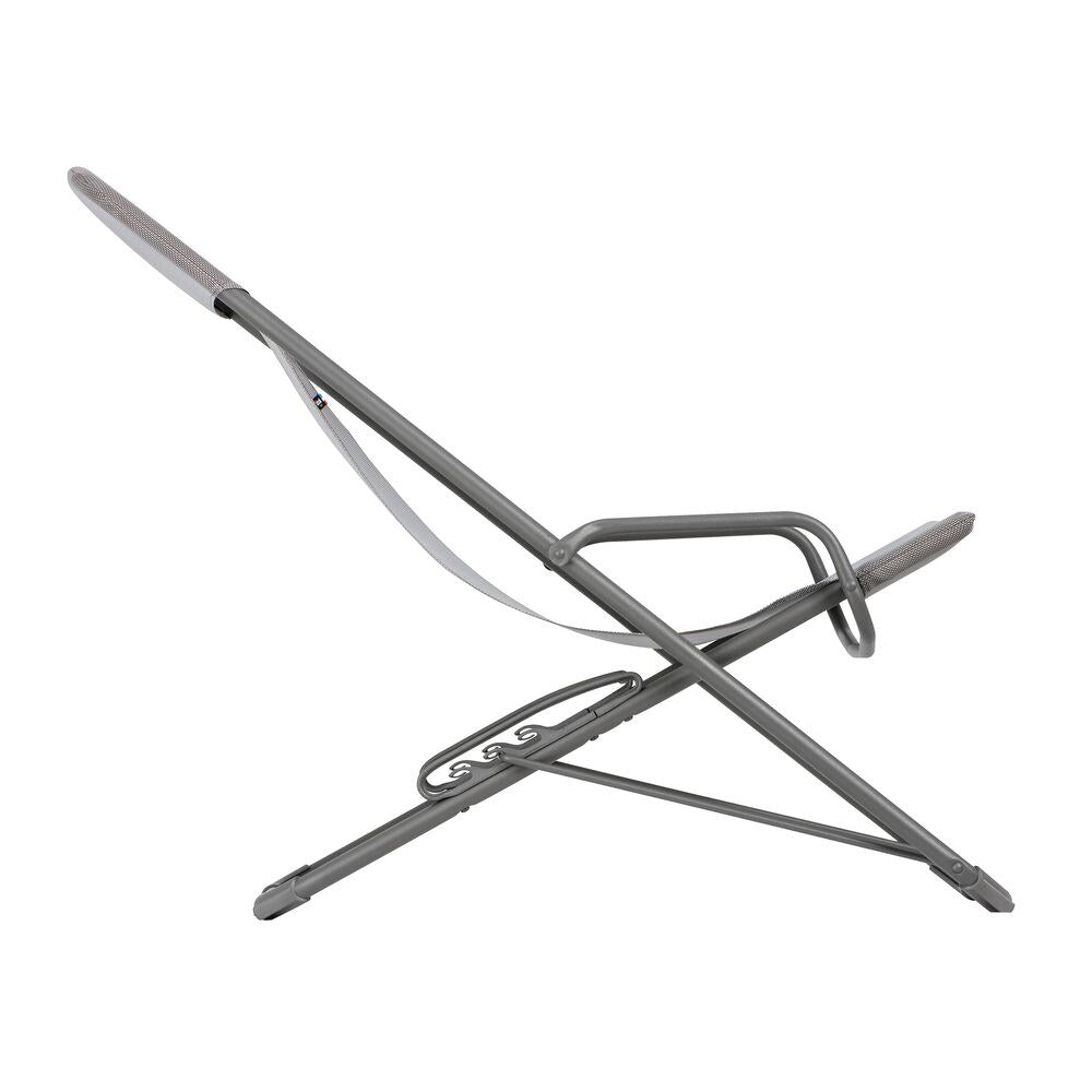 LAFUMA Sessel Transaswing terre Gestell titane in Braun präsentiert im Onlineshop von KAQTU Design AG. Liegestuhl ist von LAFUMA