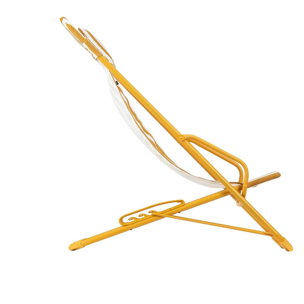 LAFUMA Sessel Transaswing Rayure miel in Gelb präsentiert im Onlineshop von KAQTU Design AG. Liegestuhl ist von LAFUMA
