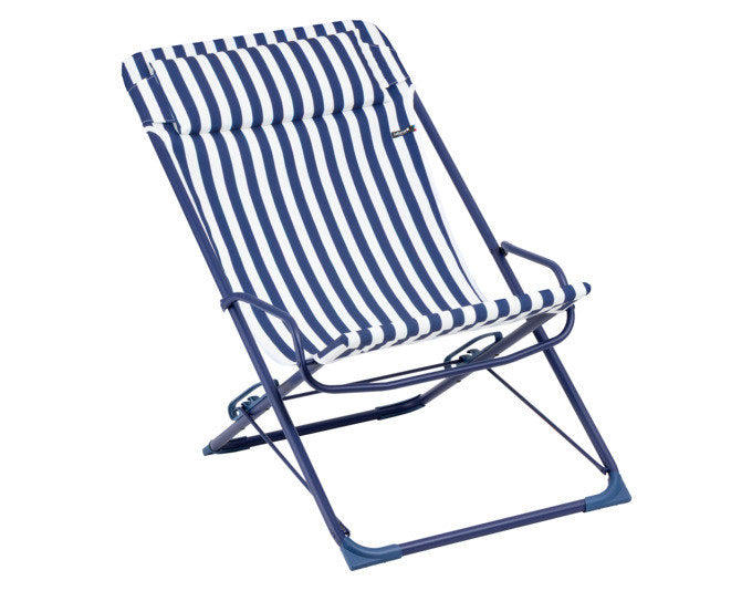 LAFUMA Sessel Transaswing Rayure indigo in Blau, 608 präsentiert im Onlineshop von KAQTU Design AG. Liegestuhl ist von LAFUMA