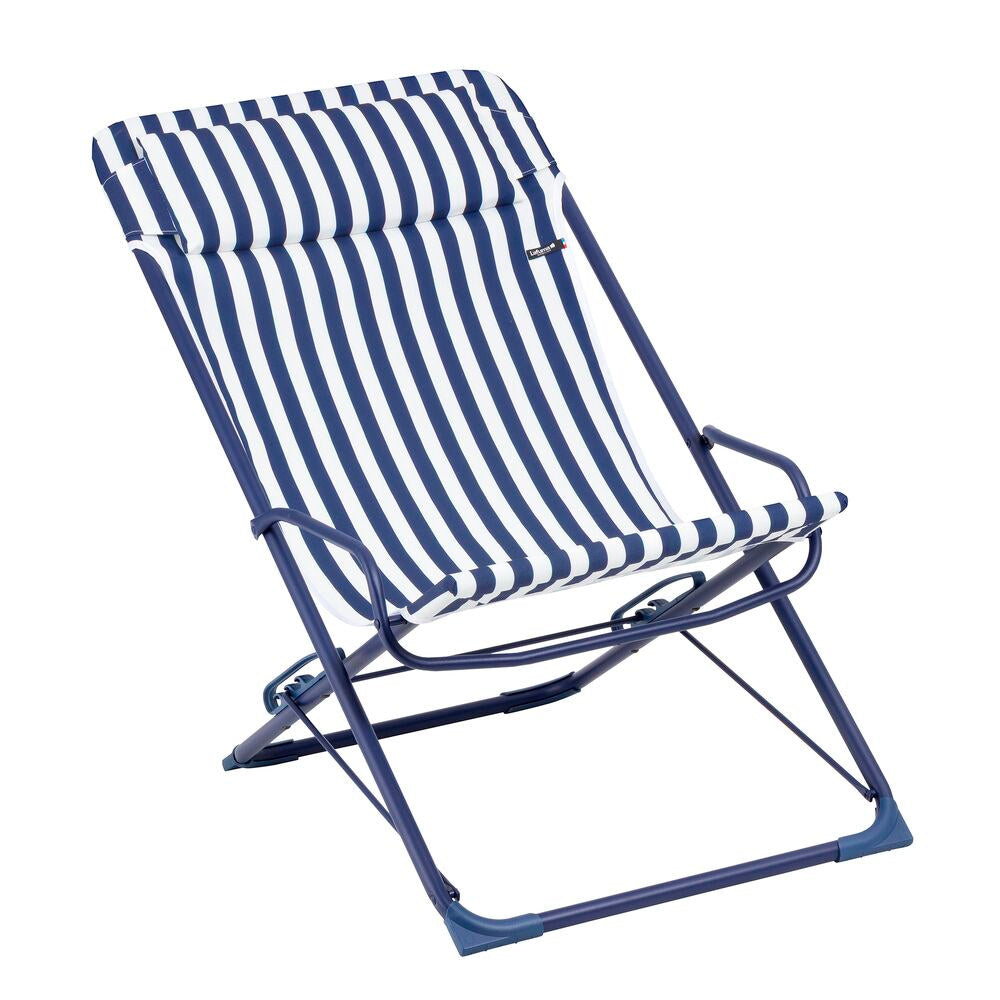 LAFUMA Sessel Transaswing Rayure indigo in Blau, 608 präsentiert im Onlineshop von KAQTU Design AG. Liegestuhl ist von LAFUMA