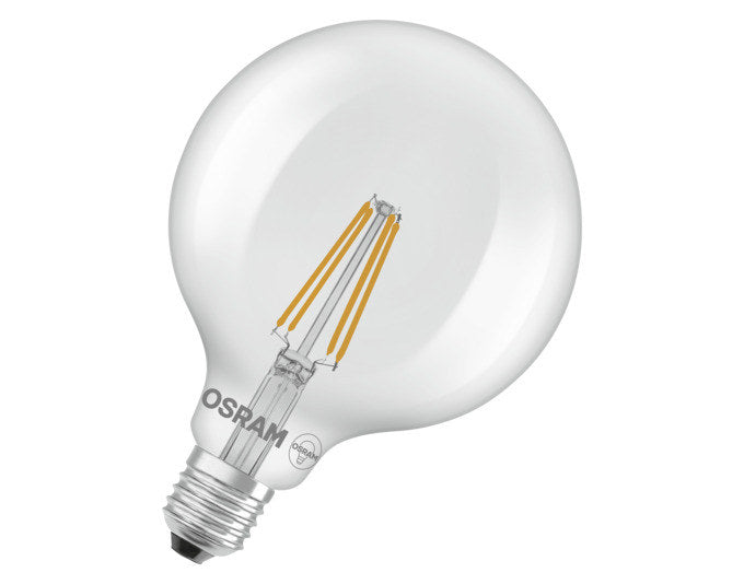 OSRAM LED-Lampe Retrofit Classic Globe E27 5.9W 806lm clear Warm White in  präsentiert im Onlineshop von KAQTU Design AG. Leuchtmittel ist von OSRAM