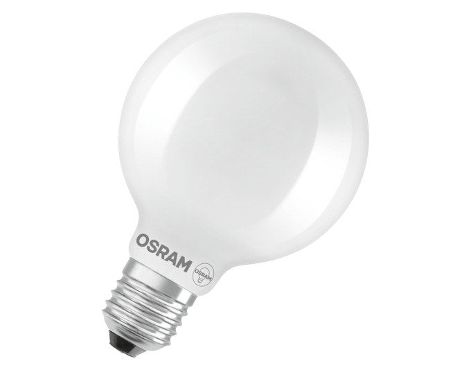 OSRAM LED-Lampe Retrofit Classic Globe E27 5.9W 806lm frosted Warm White in  präsentiert im Onlineshop von KAQTU Design AG. Leuchtmittel ist von OSRAM