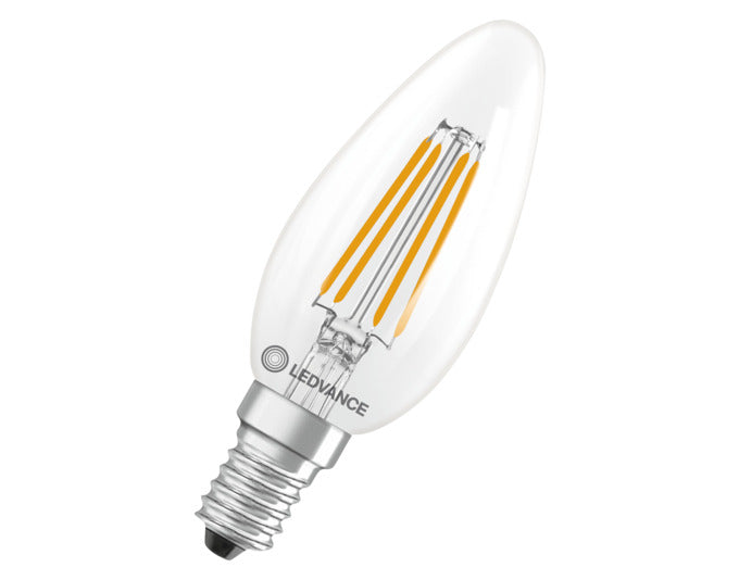 OSRAM LED-Lampe Retrofit Superstar Classic B E14 3.4W 470lm dimmable clear Warm White in  präsentiert im Onlineshop von KAQTU Design AG. Leuchtmittel ist von OSRAM