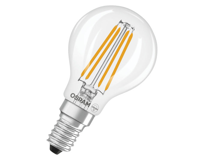 OSRAM LED-Lampe Retrofit Superstar Classic P E14 3.4W 470lm dimmable clear Warm White in  präsentiert im Onlineshop von KAQTU Design AG. Leuchtmittel ist von OSRAM
