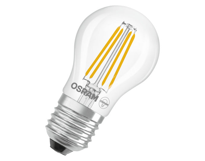 OSRAM LED-Lampe Retrofit Superstar Classic P E27 3.4W 470lm dimmable clear Warm White in  präsentiert im Onlineshop von KAQTU Design AG. Leuchtmittel ist von OSRAM