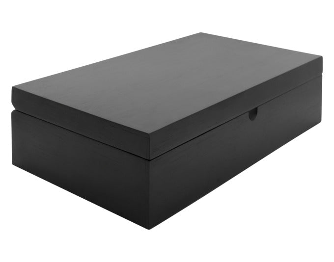 BREDEMEIJER Teebox Bambus mit 6 Teedosen schwarz in  präsentiert im Onlineshop von KAQTU Design AG. Aufbewahrungsdose ist von BREDEMEIJER