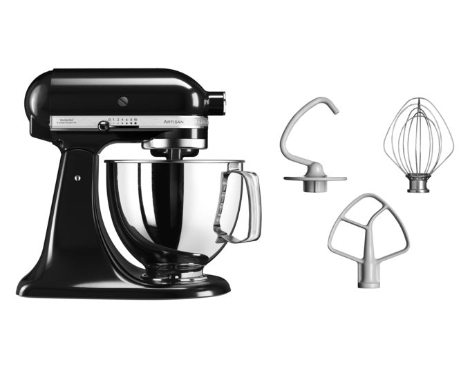 KITCHENAID Küchenmaschine Artisan KSM125 4.8 l schwarz in  präsentiert im Onlineshop von KAQTU Design AG. Küchengerät ist von KITCHEN AID