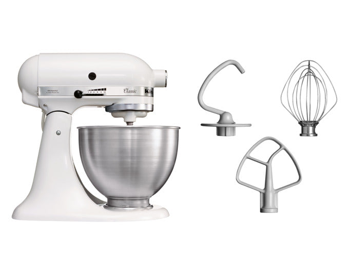 KITCHENAID Küchenmaschine Classic K55 4.3 l weiss in  präsentiert im Onlineshop von KAQTU Design AG. Küchengerät ist von KITCHEN AID