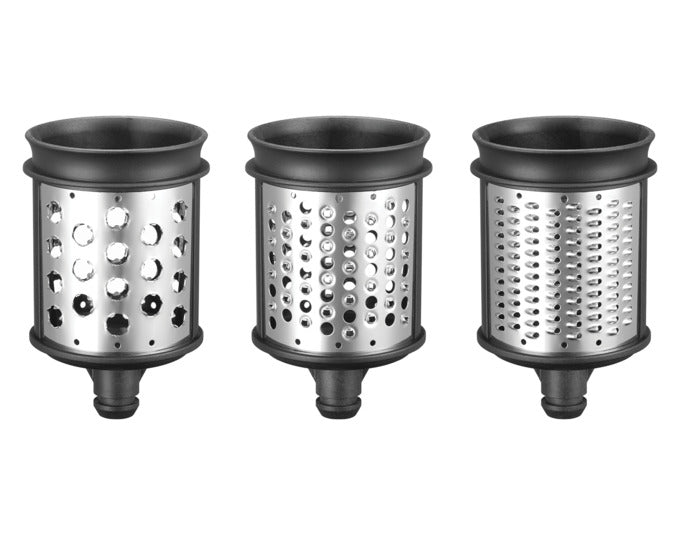 KITCHENAID Trommelset 3-teilig Raspel-/Reibenpaket in  präsentiert im Onlineshop von KAQTU Design AG. Küchengerät ist von KITCHEN AID