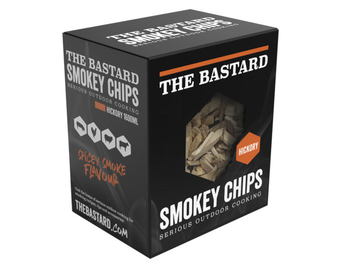 THE BASTARD Räucherholz Hickory 500 g in  präsentiert im Onlineshop von KAQTU Design AG. Grillzubehör ist von THE BASTARD