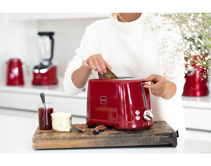 NOVIS Toaster Iconic Line T2 rot in  präsentiert im Onlineshop von KAQTU Design AG. Küchengerät ist von NOVIS