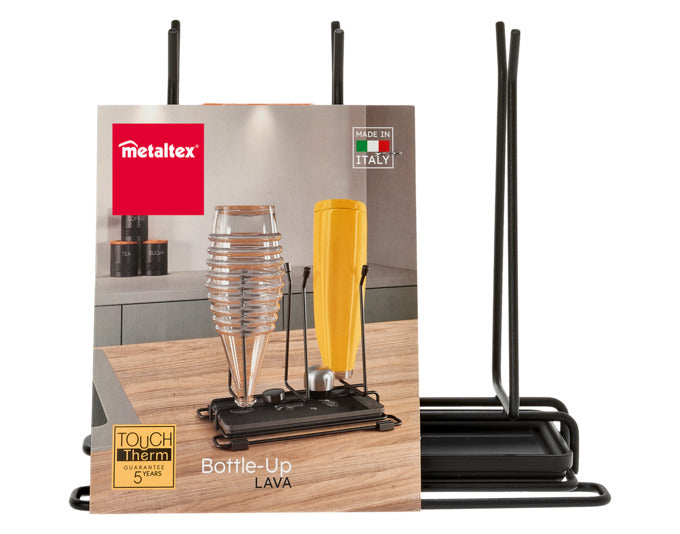 METALTEX Flaschentrockner/Abtropfgestell Bottle-Up LAVA 25x14x22 cm in  präsentiert im Onlineshop von KAQTU Design AG. Abwasch ist von METALTEX