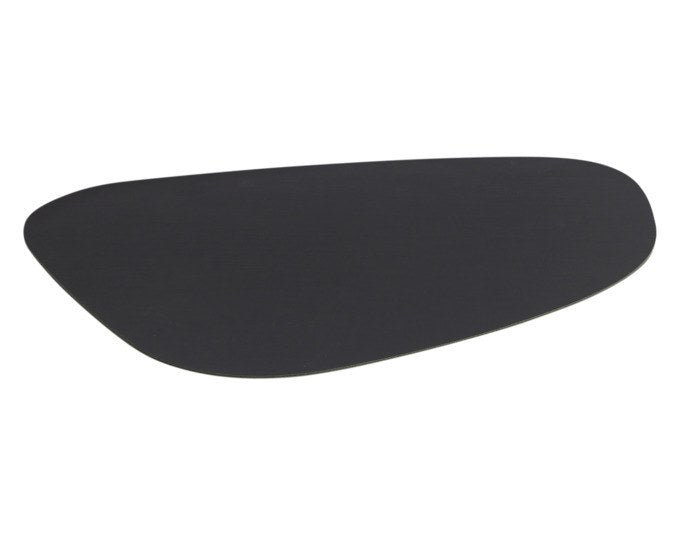 Zweifarbiges Tischset aus Kunstleder in Schwarz und Dunkelgrün, rechteckige Form, Grösse 34x42 cm, glatte PVC-Oberfläche von ZELLER PRESENT.