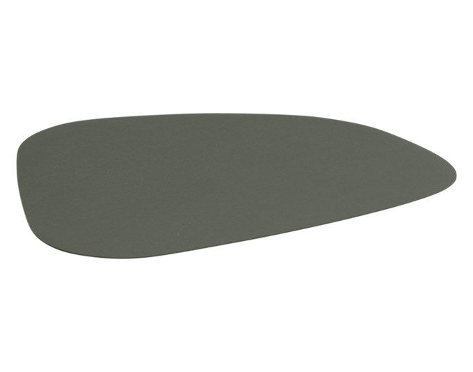 Zweifarbiges Tischset aus Kunstleder in Schwarz und Dunkelgrün, rechteckige Form, Grösse 34x42 cm, glatte PVC-Oberfläche von ZELLER PRESENT.