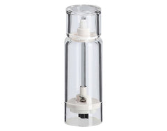 ZELLER salt and pepper mill plastic transparent ø 5.5x16 cm