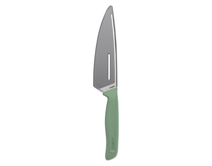 ZYLISS Universalmesser Classic 13 cm in mint mit Edelstahlklinge, Hohlschliff und Griff aus Weizenstrohmaterial samt Klingenschutzhülle.