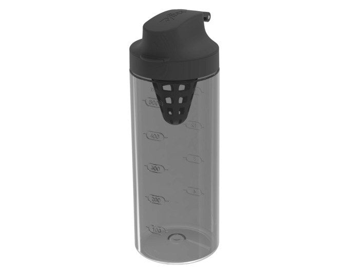ZYLISS Salatdressing-Shaker 500 ml in Anthrazit/Grau, Schüttelbecher mit Schraubverschluss und integriertem Sieb für Dressings und Saucen.
