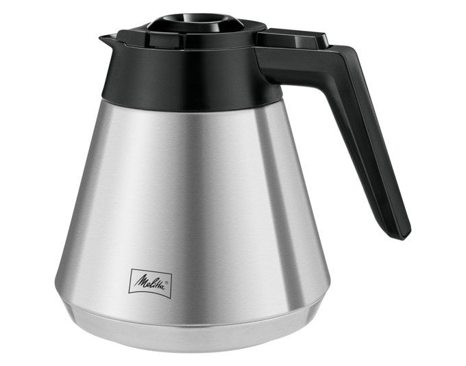 MELITTA Kaffeemaschine One Therm 1031-11 in Edelstahl/Silber mit doppelwandiger Thermkanne und mattierten Edelstahlelementen, kompakte Bauform.