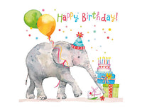 <tc>PPD</tc> Tovaglioli di compleanno con elefante 33x33 cm