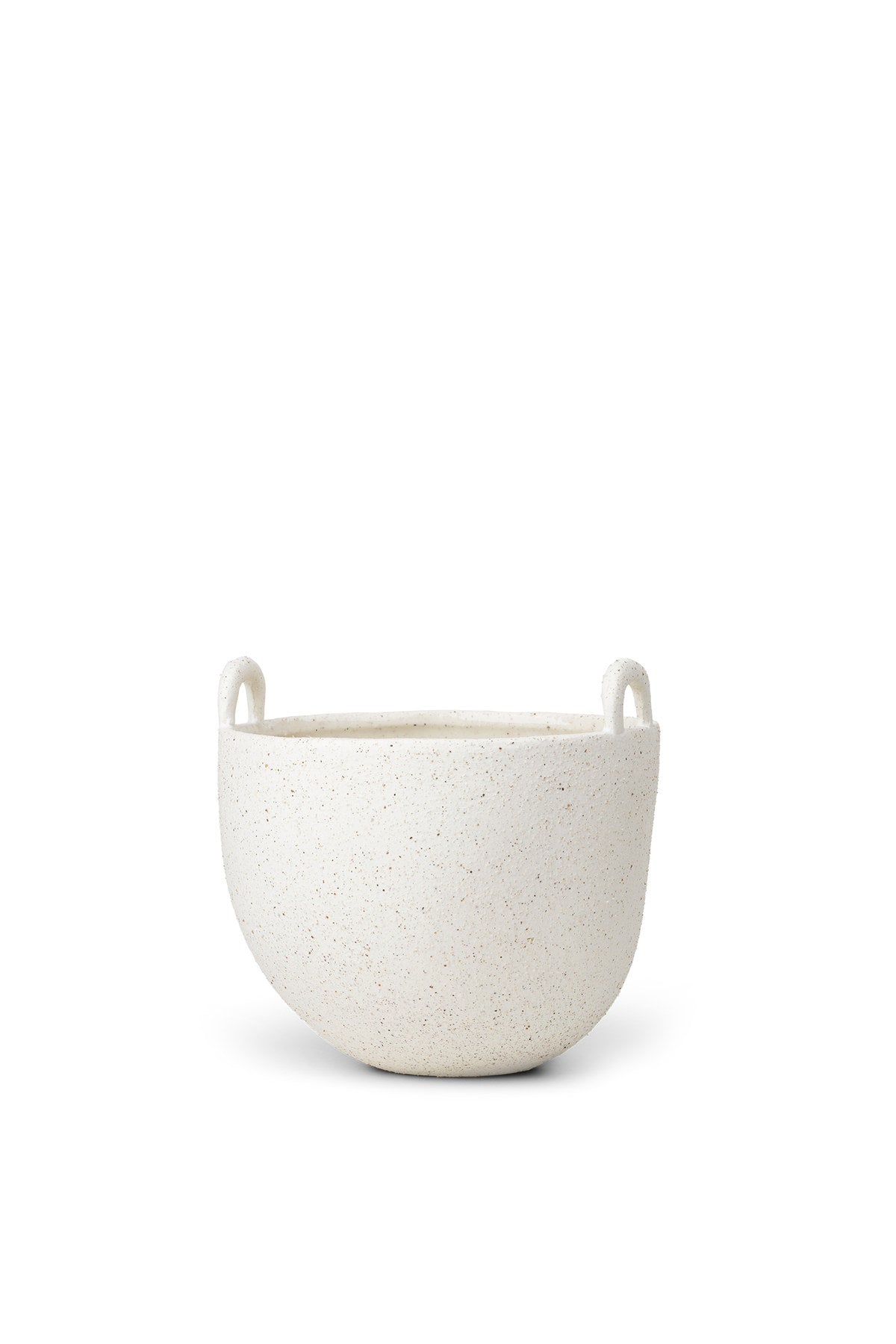 Speckle Pflanzentopf in Cremeweiss präsentiert im Onlineshop von KAQTU Design AG. Blumentopf ist von Ferm Living