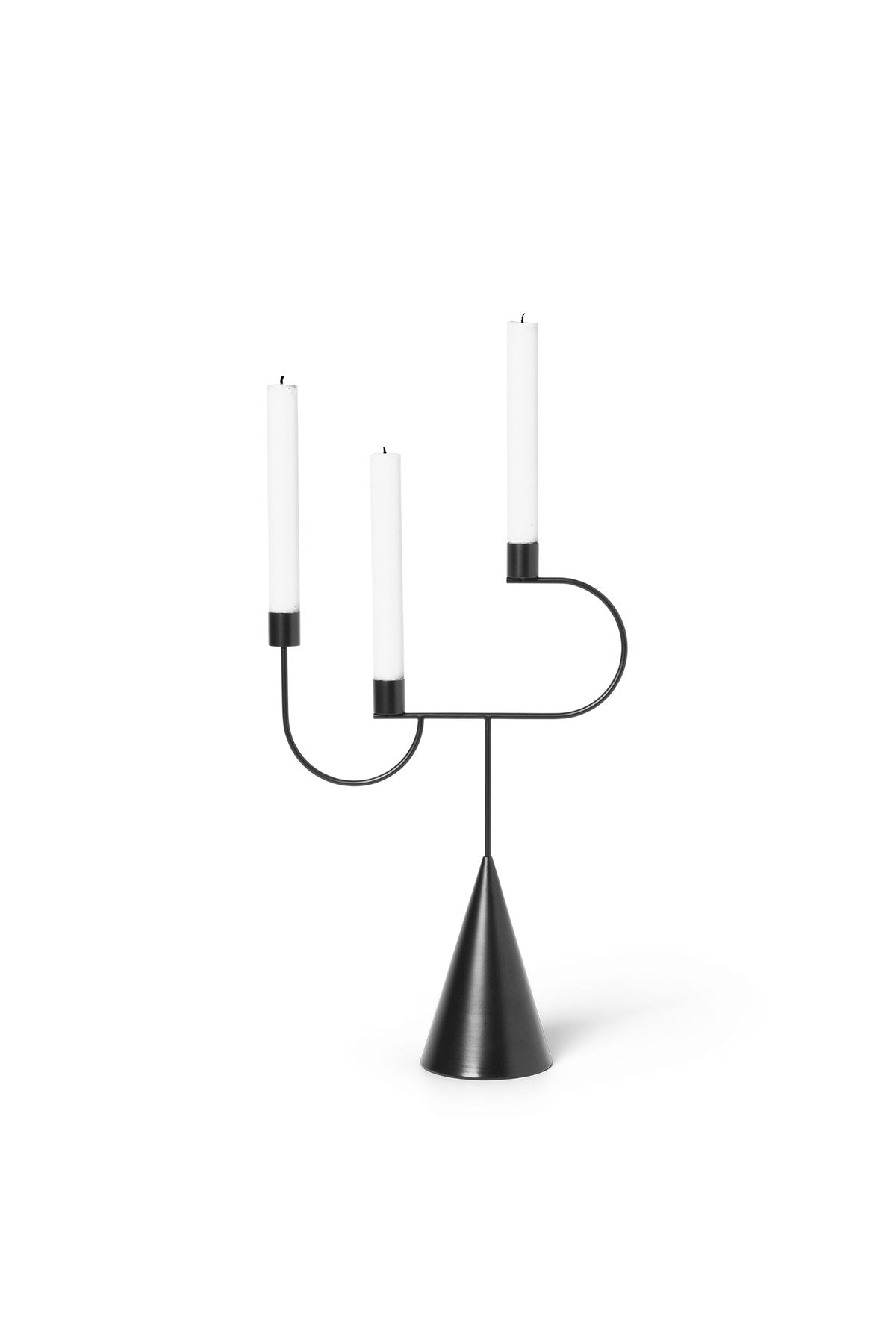 Avant Kerzenhalte in Schwarz präsentiert im Onlineshop von KAQTU Design AG. Kerzenständer ist von Ferm Living