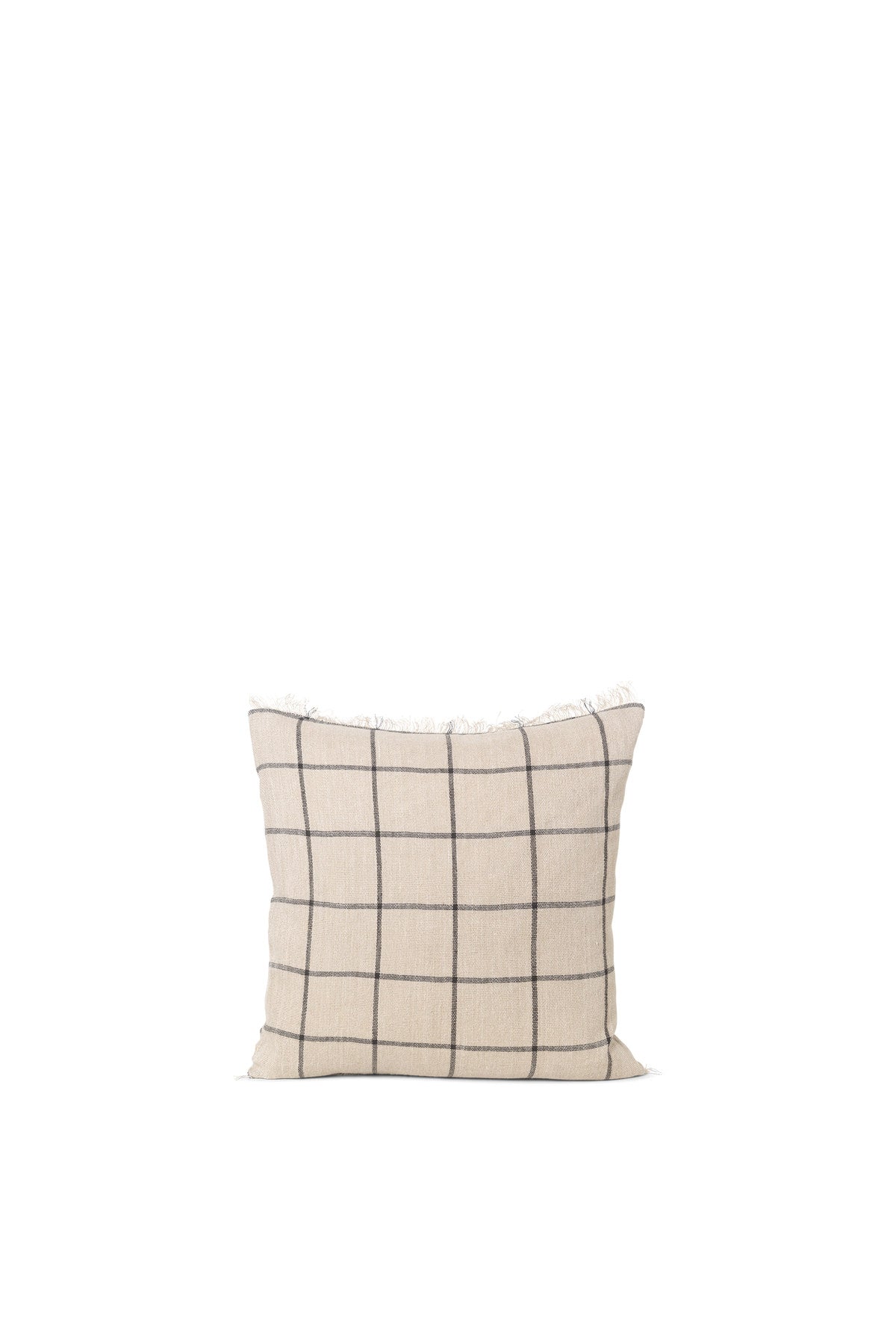 Calm Kissen in Camel/Schwarz präsentiert im Onlineshop von KAQTU Design AG. Deko Kissen ist von Ferm Living