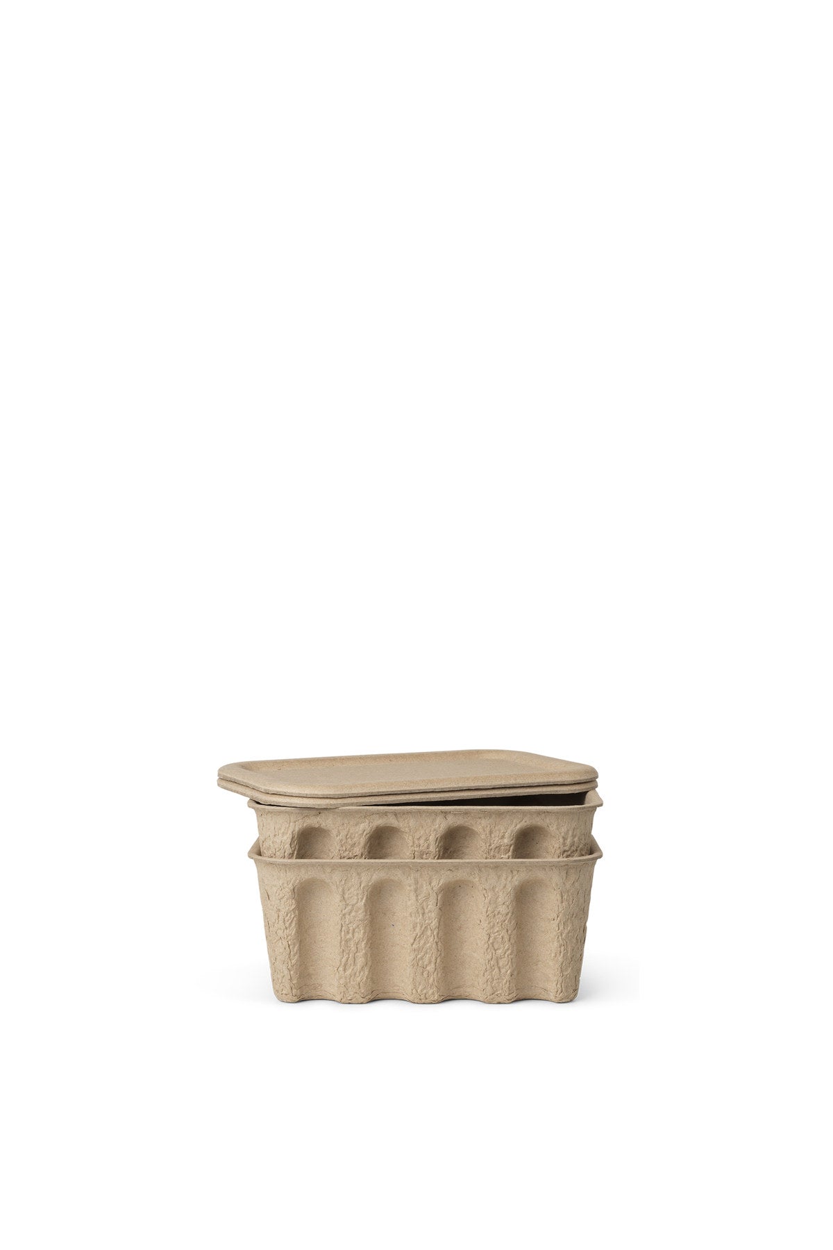 Aufbewahrungsbox 2er Set in Braun präsentiert im Onlineshop von KAQTU Design AG. Aufbewahrungsbox ist von Ferm Living