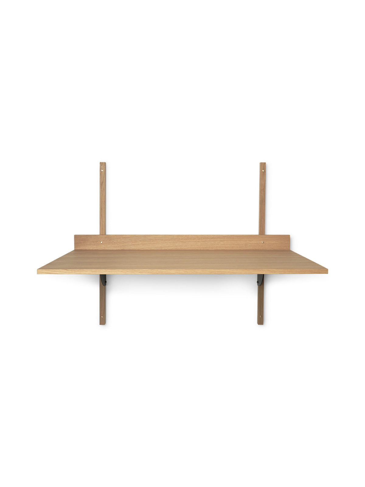 Sector Schreibtisch in Hellbraun/Messing Schwarz präsentiert im Onlineshop von KAQTU Design AG. Sekretär ist von Ferm Living