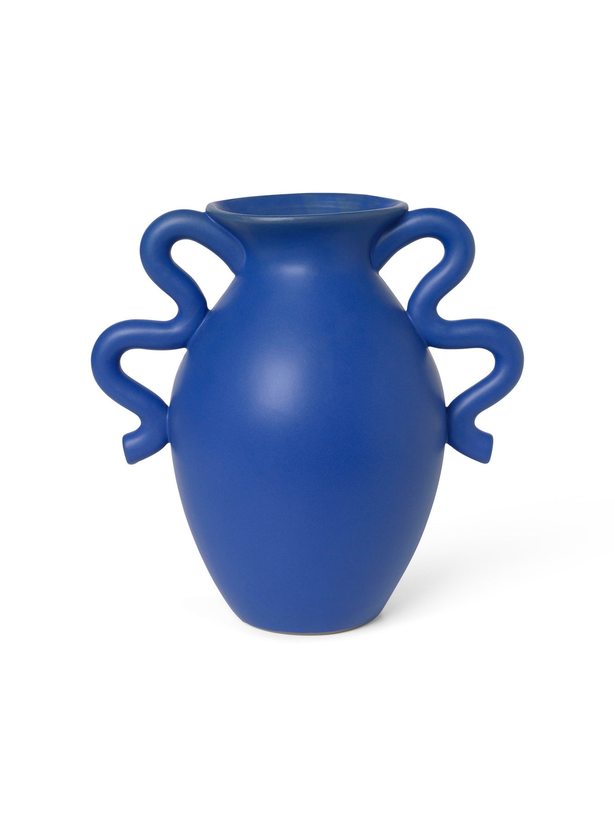 Verso Vase in Blau präsentiert im Onlineshop von KAQTU Design AG. Vase ist von Ferm Living