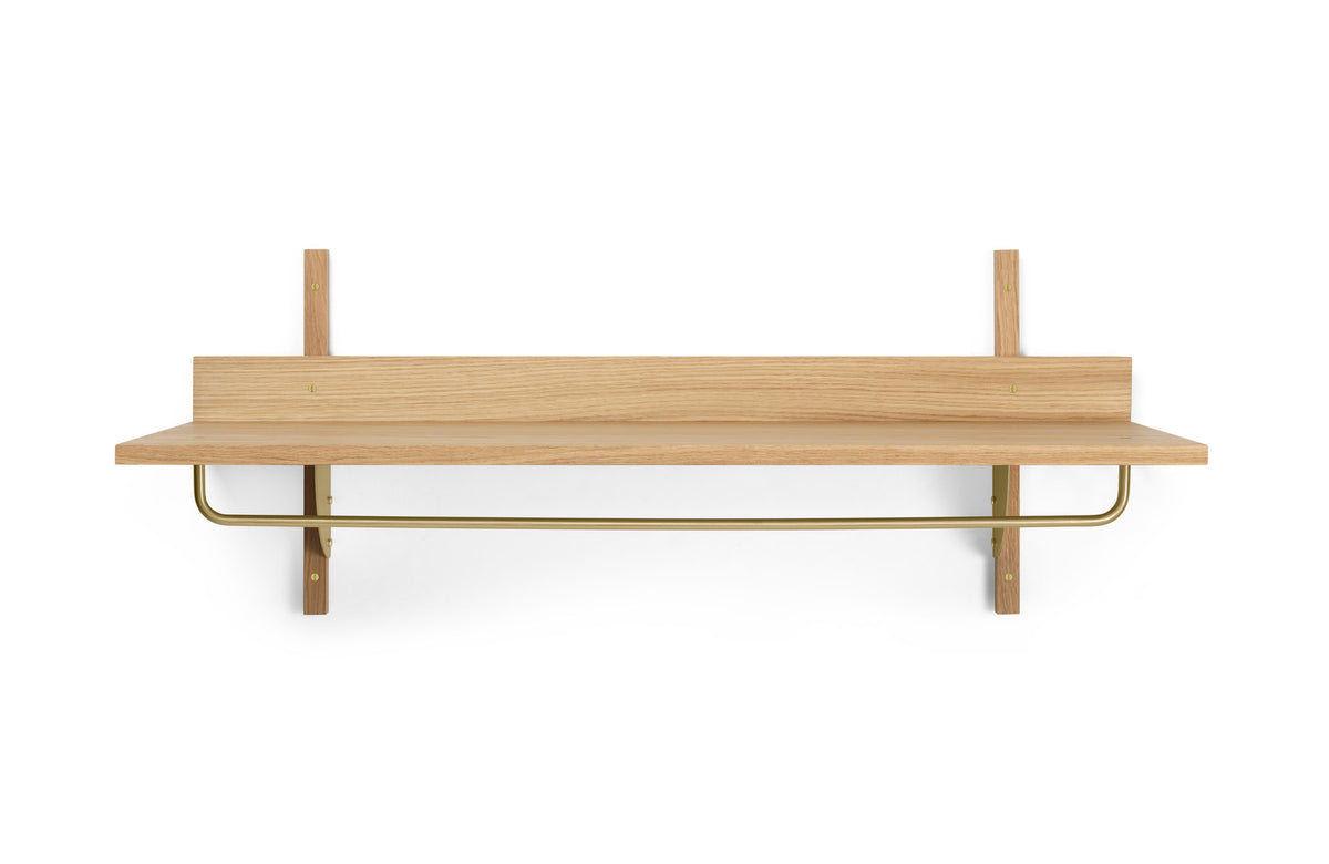 Sector Wandregal in Natur / Messing präsentiert im Onlineshop von KAQTU Design AG. Wandregal ist von Ferm Living