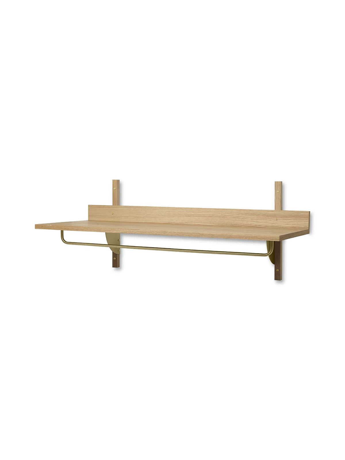 Sector Wandregal in Natur / Messing präsentiert im Onlineshop von KAQTU Design AG. Wandregal ist von Ferm Living