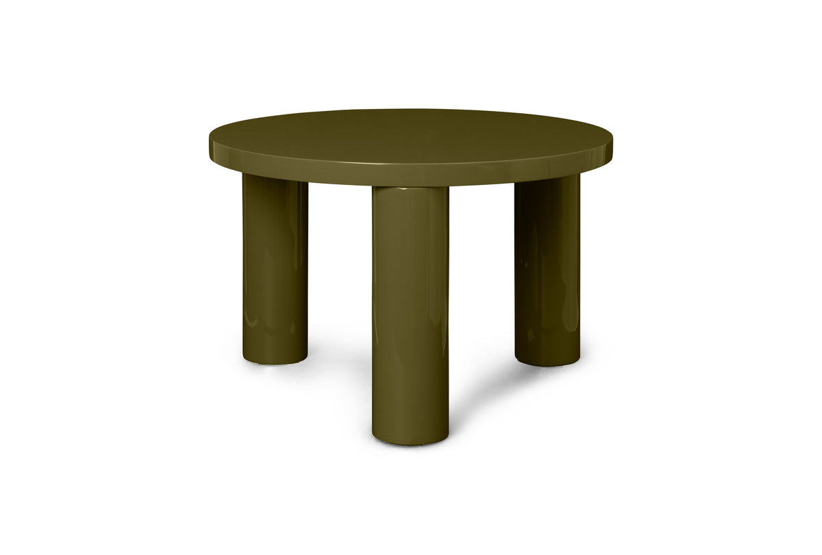 Post Cafétisch Klein in Olivgrün präsentiert im Onlineshop von KAQTU Design AG. Couchtisch ist von Ferm Living