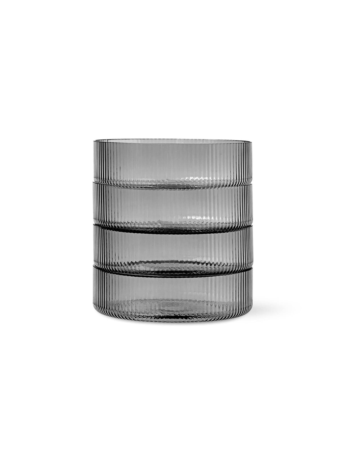 Ripple Servierschüssel 4er Set in Hellgrau präsentiert im Onlineshop von KAQTU Design AG. Schüssel ist von Ferm Living