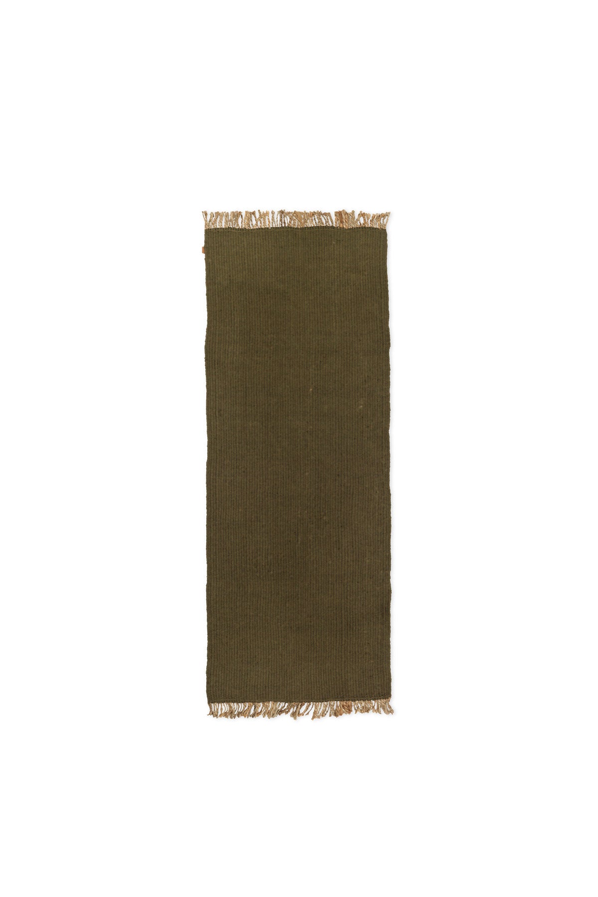 Block Teppich in Olive/Natural präsentiert im Onlineshop von KAQTU Design AG. Teppich ist von Ferm Living